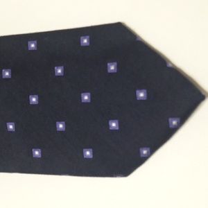 Lauren Ralph Lauren Neck Tie Multi Color Navy Silk Blend New